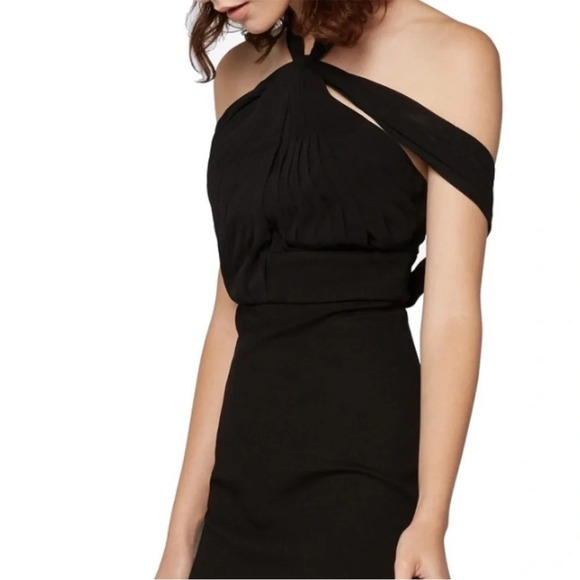 Fame and Partners Revolve Black Off the Shoulder Knee Length Dress Size S - Picture 3 of 10